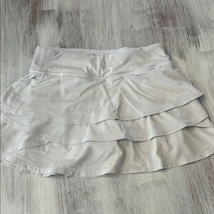 Athleta Girl white layered tennis skirt size XS 6